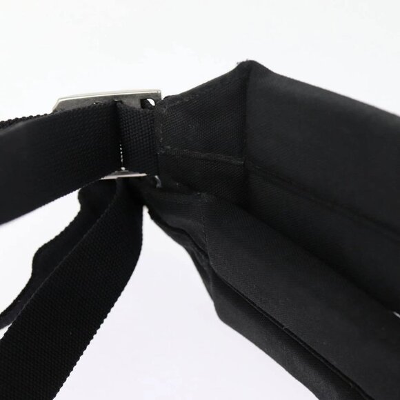 SAINT LAURENT Classic Hunter Backpack Canvas Black Silver Auth yk14364V - Picture 12 of 15